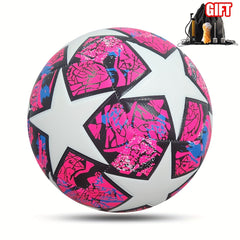 1pc No 5 Soccer Ball with Pump for Outdoor Training & Game