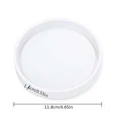 DIY Coaster Silicone Mold Mirror Epoxy Resin Mold
