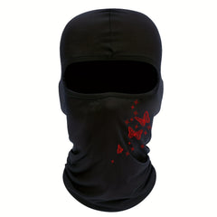 Butterfly Print Summer Riding Mask Balaclava Hat