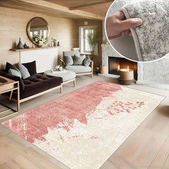 Geometric Soft Faux Sheepskin Floor Mat Washable Anti-skid Throw Rugs