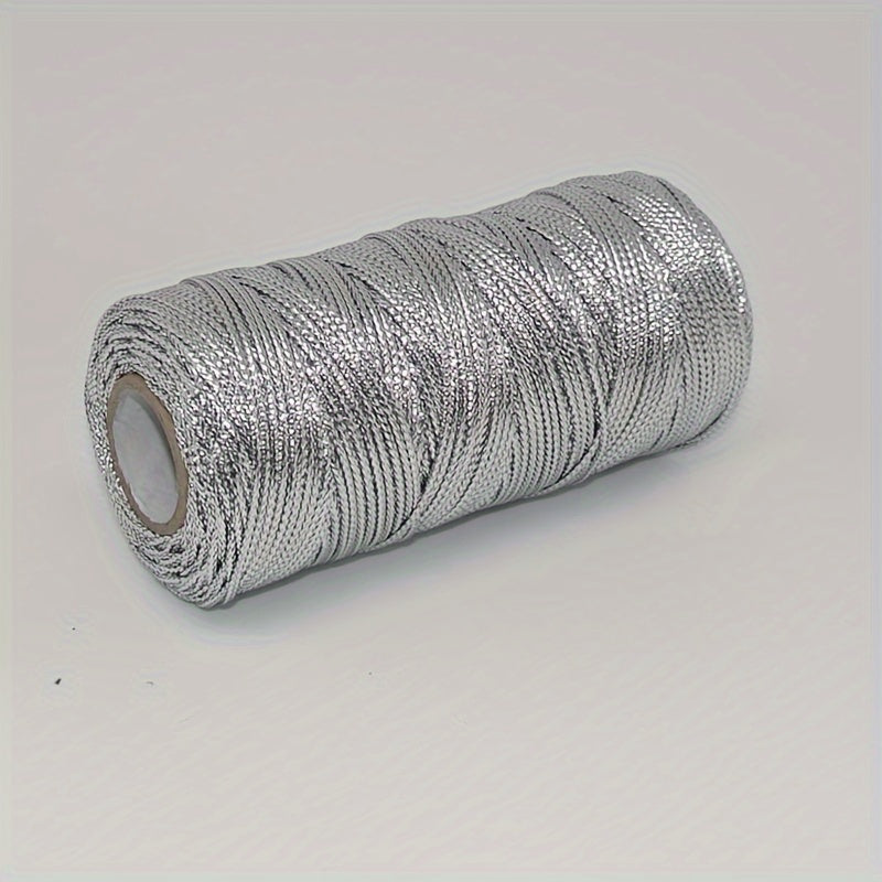 5mm 100m Golden Rope Christmas Decoration Thread Ribbon Bow Crafts DIY
