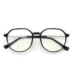 Round Frame Light Blocking Glasses for Women Unisex