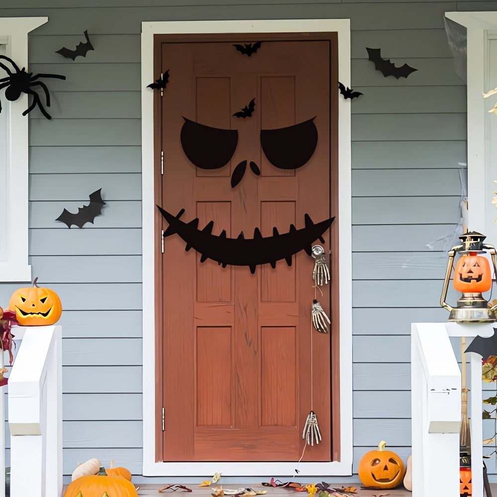 Halloween Decorations Skull Hand Pumpkin Door Stickers Ghost Party Decorations