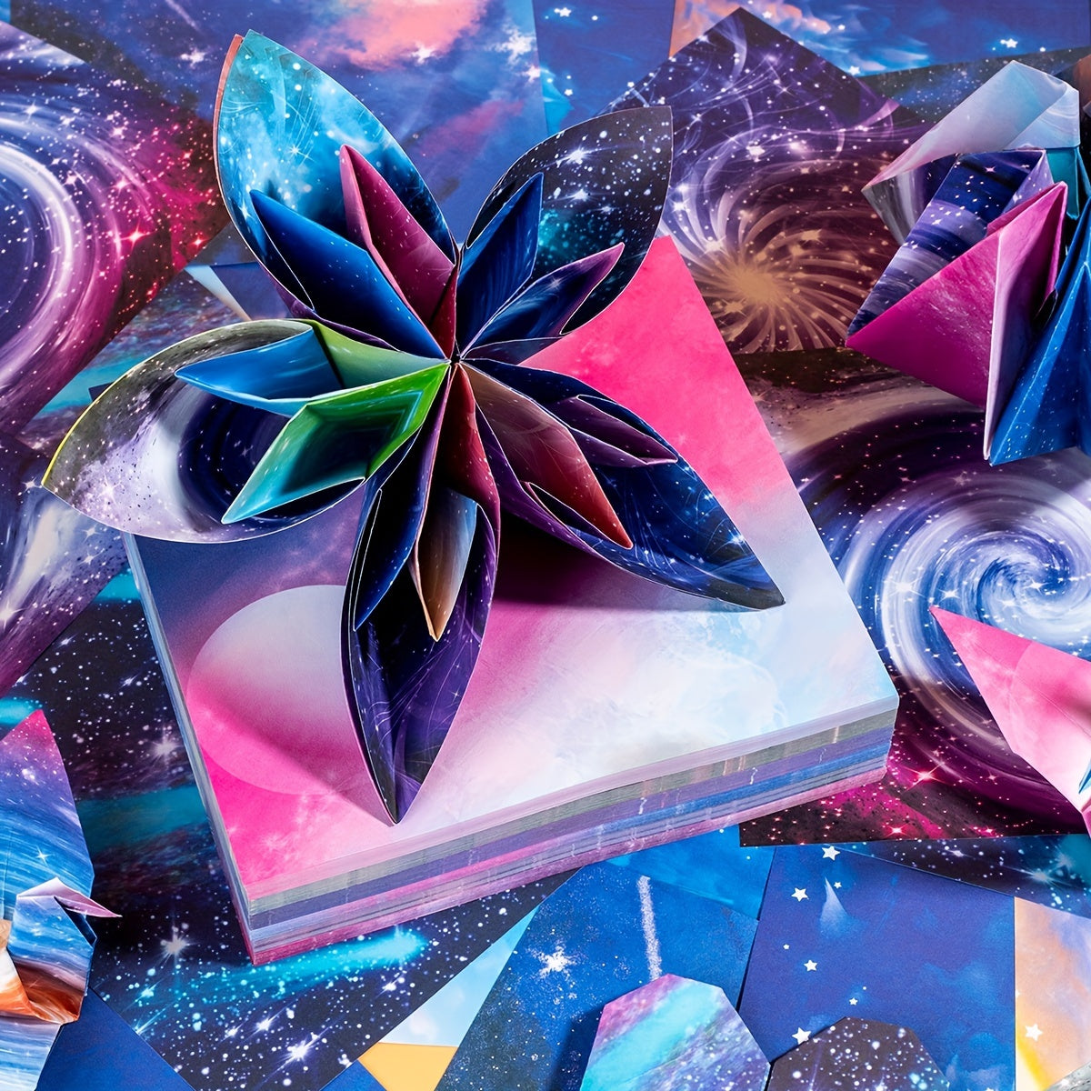 Starry Sky Paper Folding 48 Sheets Double Sided Origami Paper Kit