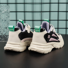 Girl's Chunky Shoes Soft Sole Sneakers For Kids