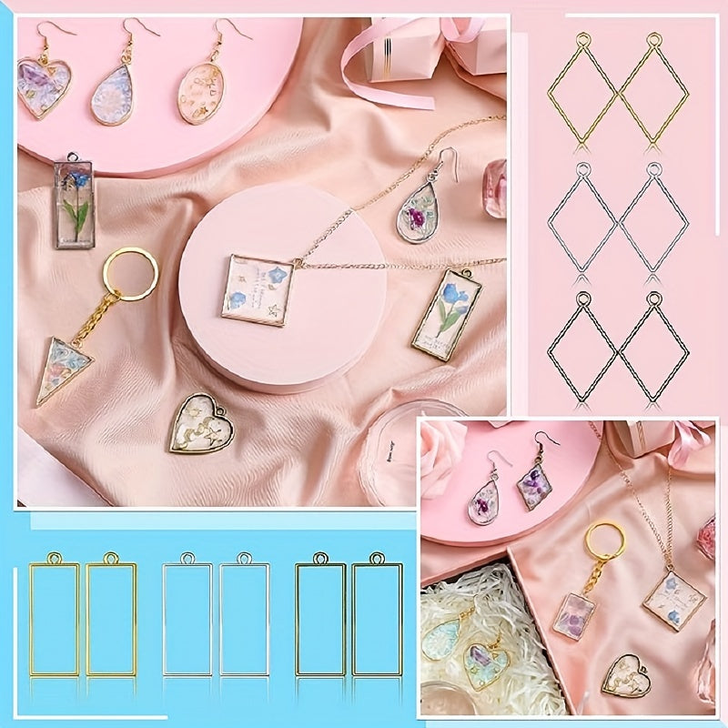 180pcs Open Bezels For Resin Jewelry Making Kit
