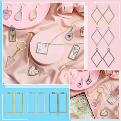 180pcs Open Bezels For Resin Jewelry Making Kit