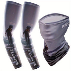 2pcs Unisex UV Protection Cooling Arm & Neck Covers