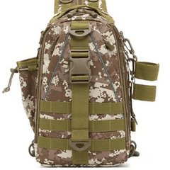 Fishing Backpack with Rod Holder Tackle Box Bag