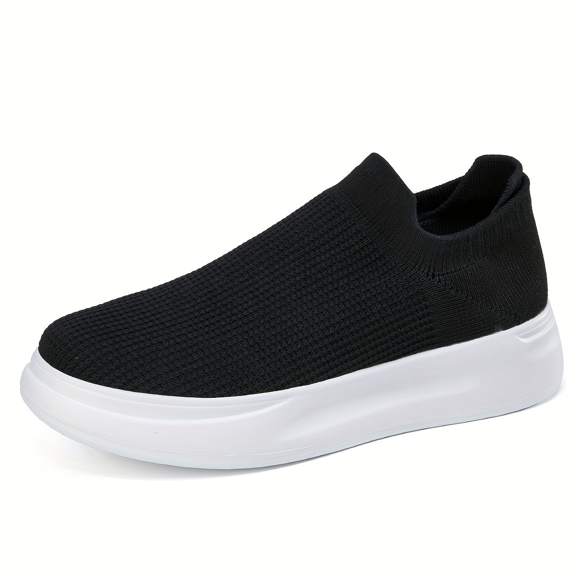 Women's Knit Slip On Sneakers Soft Sole Breathable Shoes