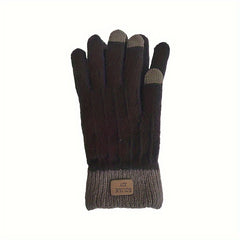 Stretch Knitted Full Finger Touch Screen Gloves