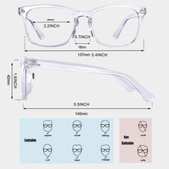 Maxjuli Light Blocking Glasses for Women & Men Reduce Eye Strain