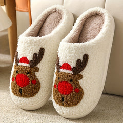 Evil Eye Plush Slippers Cozy & Warm Indoor Shoes