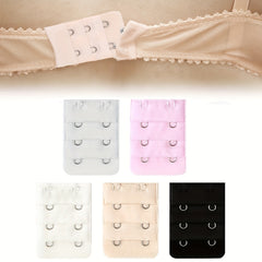 5pcs 2 Hooks Bra Extenders Adjustable Elastic Bra Band Women's Lingerie