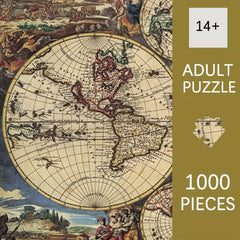 1000pcs Ancient Map Famous Paintings Jigsaw Puzzle Toy