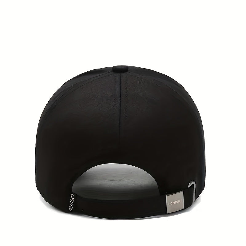 Men's Baseball Cap with Leather Labels