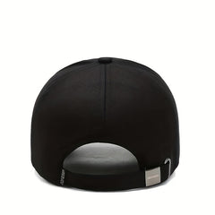 Men's Baseball Cap with Leather Labels