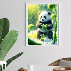 Panda Pattern Canvas Painting Poster for Home Wall Decoration