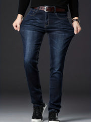Men's Slim Fit Business Casual Stretch Jeans