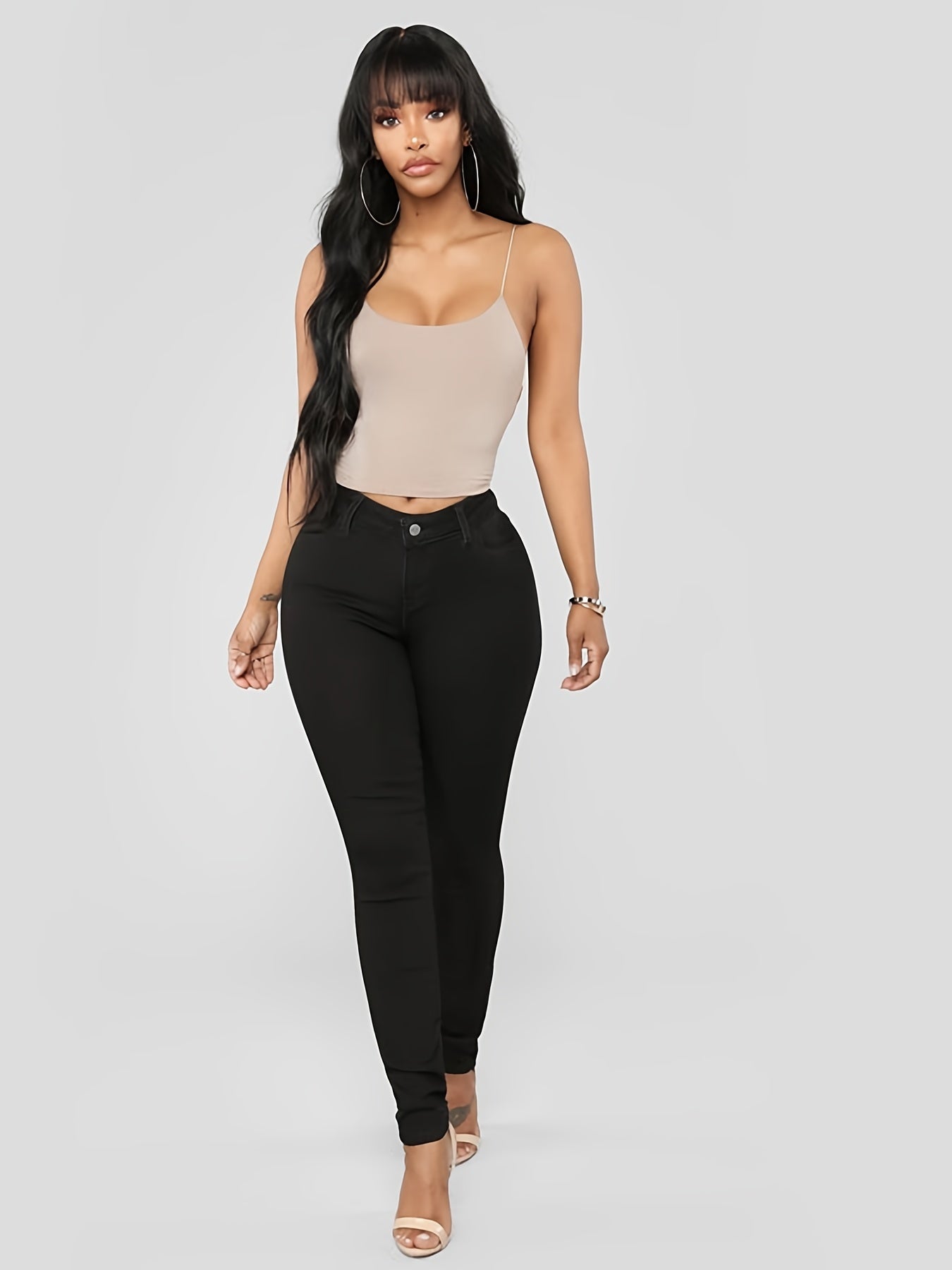 Slim Fit Skinny Jeans High Waist Stretch Pencil Denim Women's Jeans