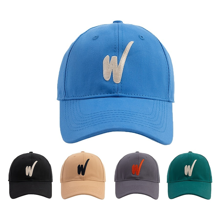 3D Embroidery Baseball Cap Solid Cotton Couple Dad Hats Adjustable