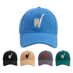 3D Embroidery Baseball Cap Solid Cotton Couple Dad Hats Adjustable