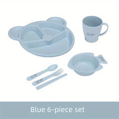 Kids Cutlery Set Non Toxic Dinner Plate Set