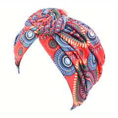 Boho Print Turban Cap Twist Knot Head Wrap Chemo Cap Bandana Ramadan