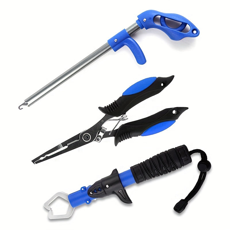 3pcs Aluminum Alloy Hook Extractor Stainless Steel Fishing Pliers Set