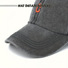 Distressed C Embroidered Sun Hat Baseball Cap