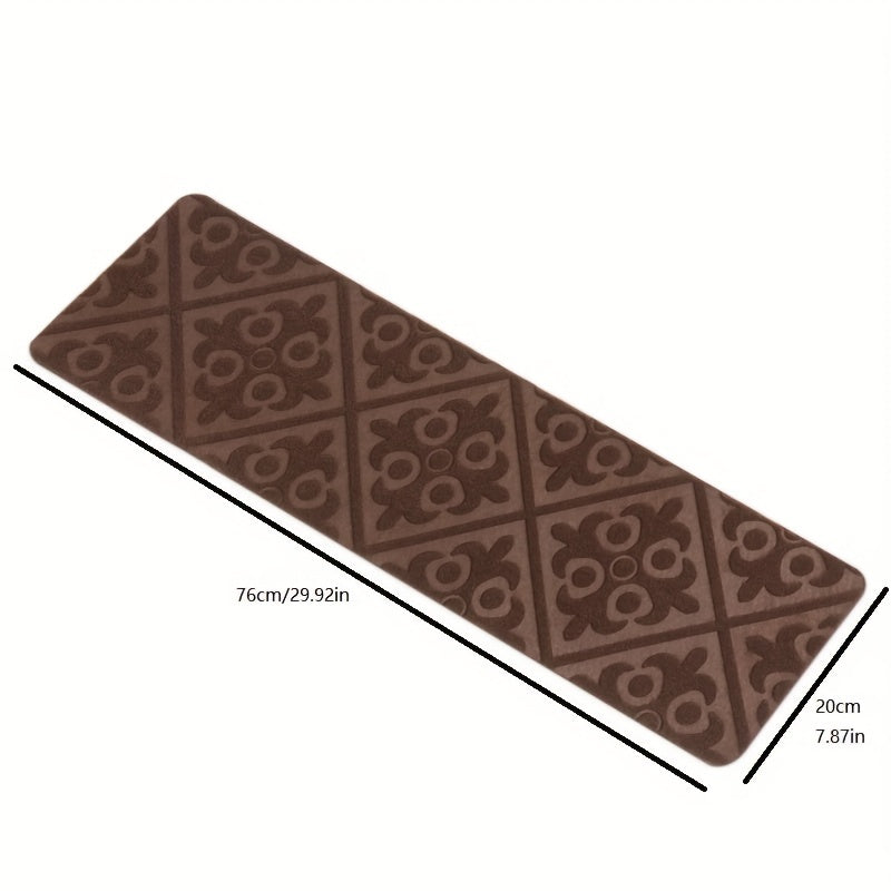 15pcs Non-slip Self-Adhesive Stair Mat Embossed Step Sticker