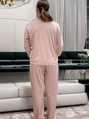 Snowman Print Christmas Loungewear Set