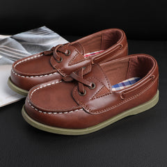 Boys Slip On Loafer Shoes Lightweight Comfortable Non Slip Flat Shoes