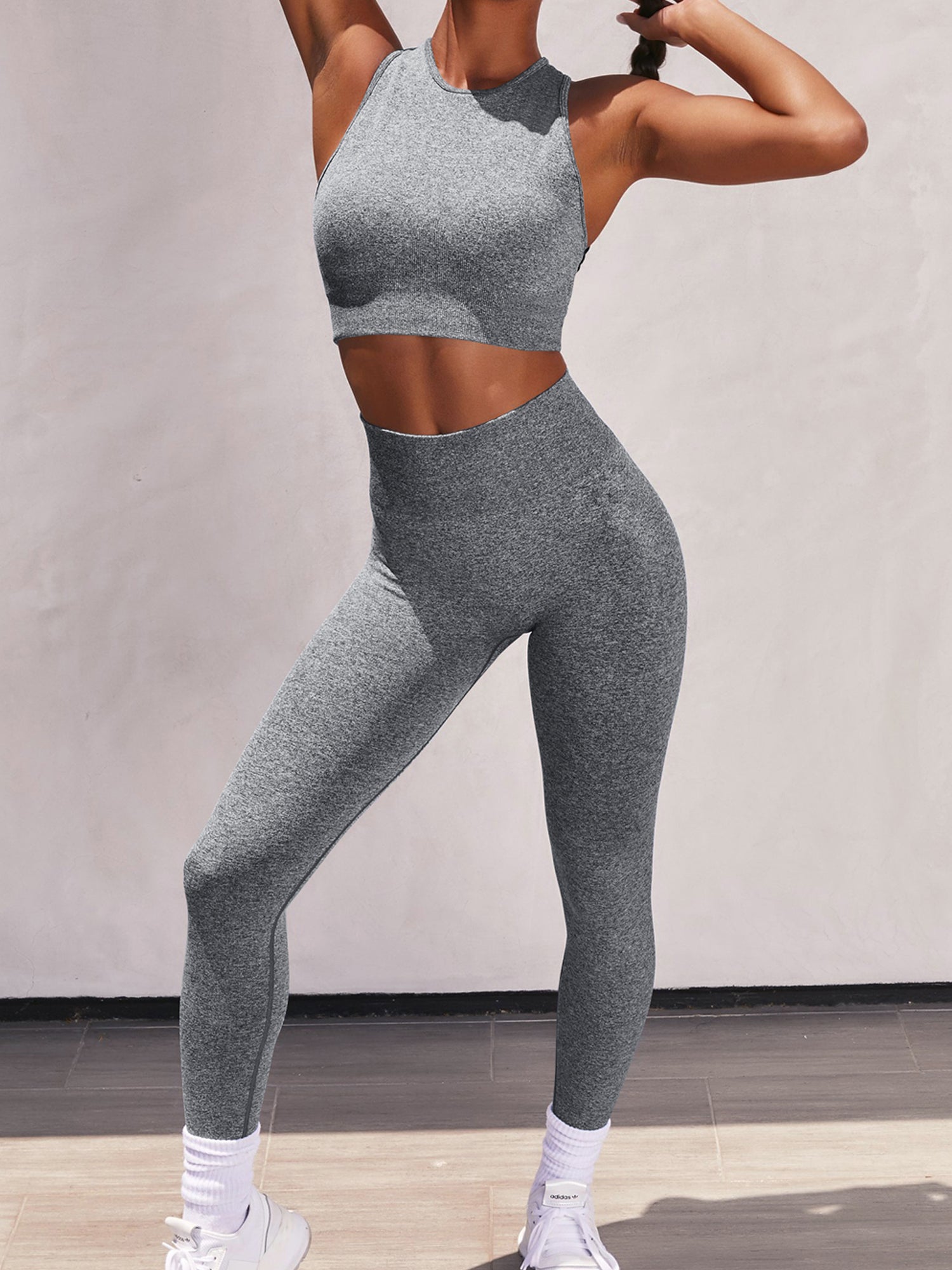 Women's Seamless Yoga Padded Sports Bra & Leggings Set