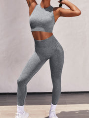Women's Seamless Yoga Padded Sports Bra & Leggings Set
