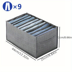 Jeans Storage Box Wardrobe Clothes Organizer Underwear Bra Socks