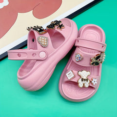 Girls' Breathable Open Toe Sandals Lightweight Comfort Anti-Slip Beach Summer