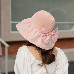 Crochet Stitch Sun Hat Wide Brim UV Protection