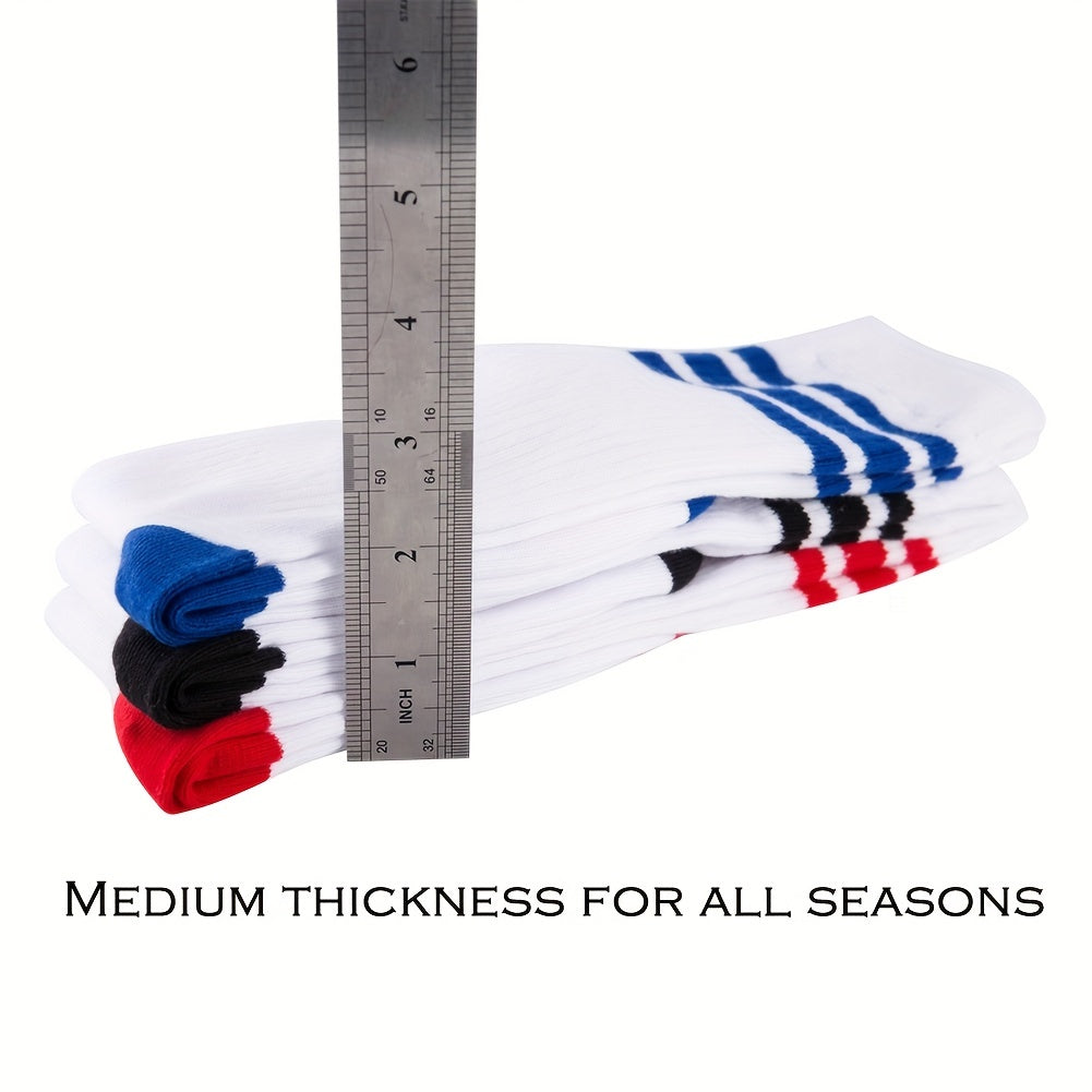 Boys Striped Knee High Socks for Kids Toddlers