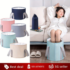 Foldable Foot Bath Basin Portable Heat Preservation Bucket