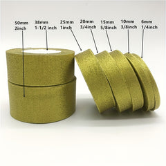 Golden Silvery Satin Ribbon Bow Craft Wedding Christmas Decoration DIY