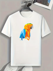 Parrot Pattern Print Men's Sports T-shirt - Fitness Clothing