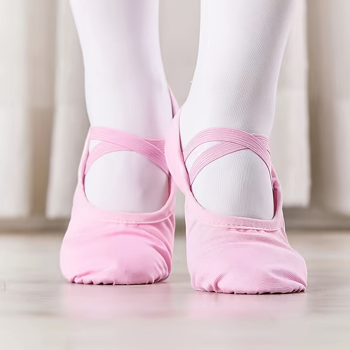 Toddler Girls Ballet Shoes Canvas Ballet Slippers Dance Yoga Practice Shoes