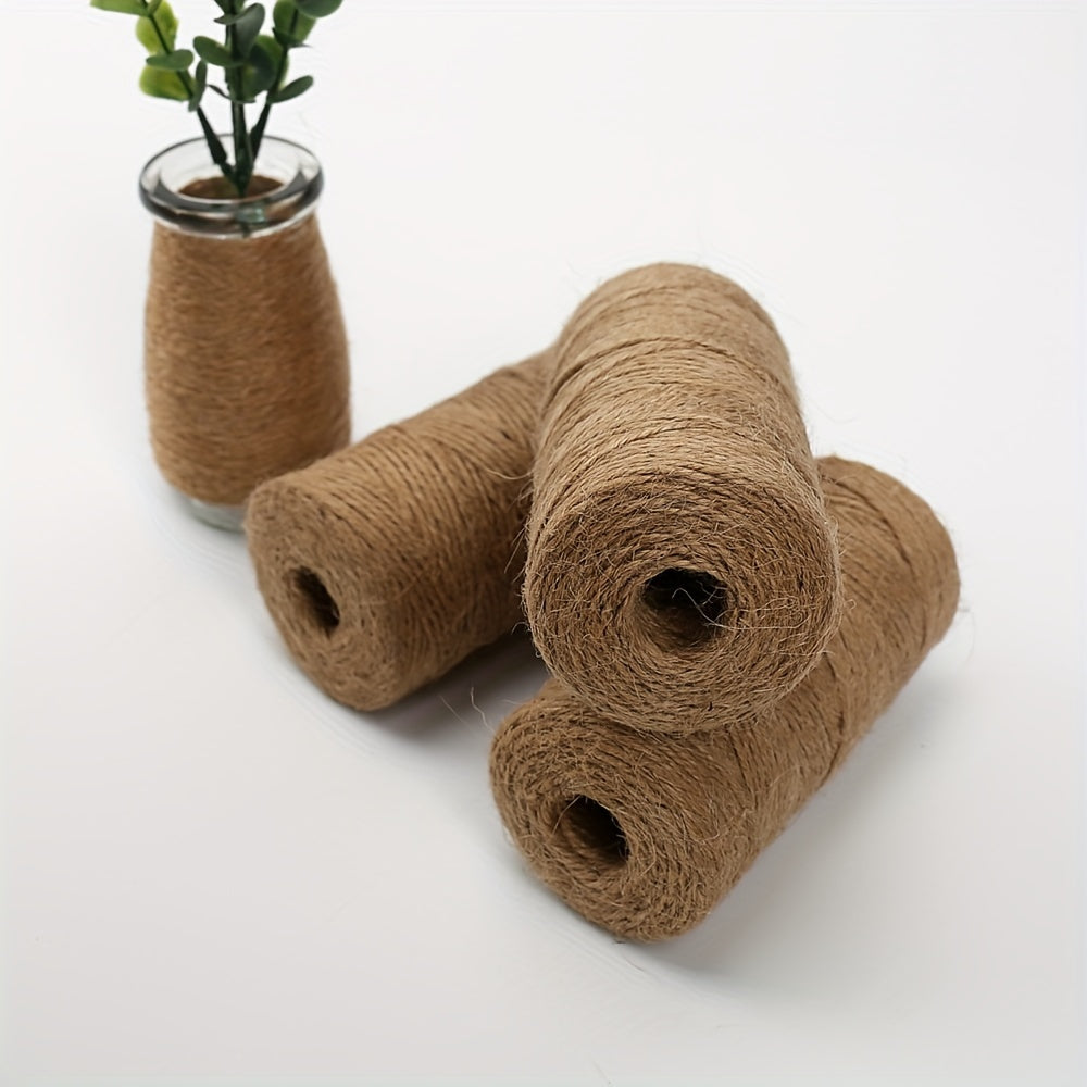 1pc Jute Rope Natural Retro Diy Gift Packaging Tag Hemp Rope Braided Rope Crafts