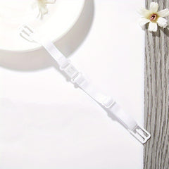 Invisible Bra Strap Clips Adjustable Non slip Elastic Shoulder Belt