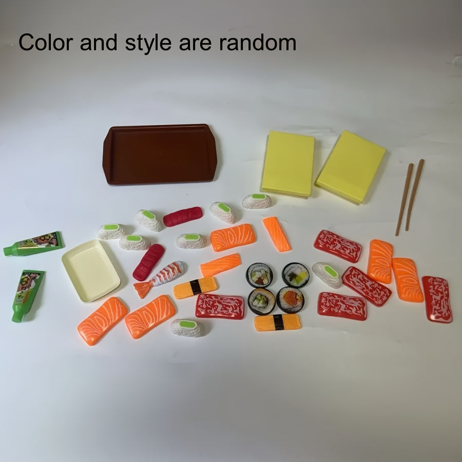 Kids Toy Set with Simulated Food Play, Sushi, Chinese & Western Breakfasts