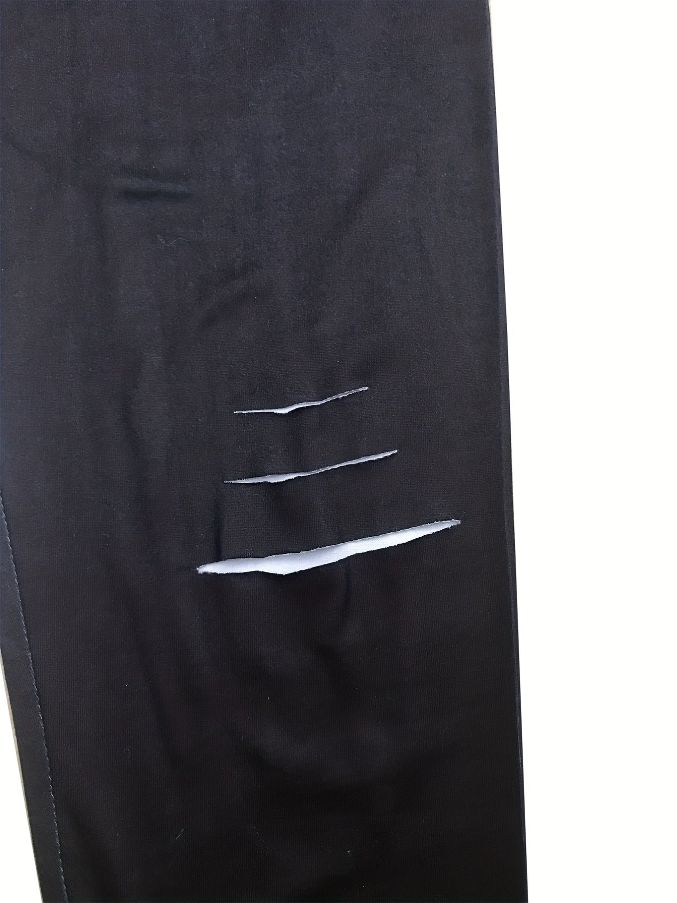 Butterfly Pattern Ripped Skinny Leggings