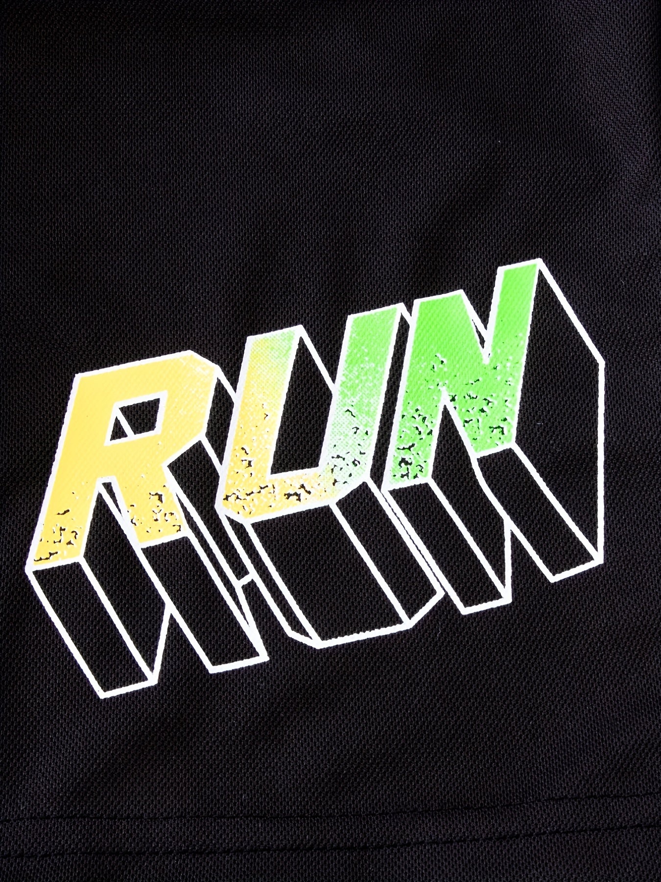 Boys RUN Letter Print Quick-drying Shorts for Summer