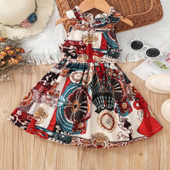 Girls Sleeveless Birthday Princess Dress Kids Summer Clothes