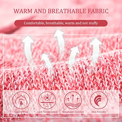 5 Pairs Thick Knit Socks Warm Mid Tube Stockings